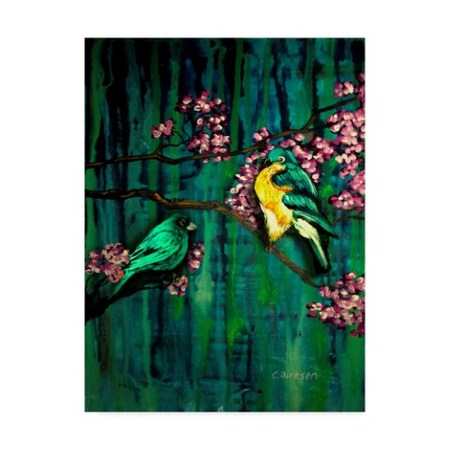 Cherie Roe Dirksen 'Birds And Blossoms' Canvas Art,24x32